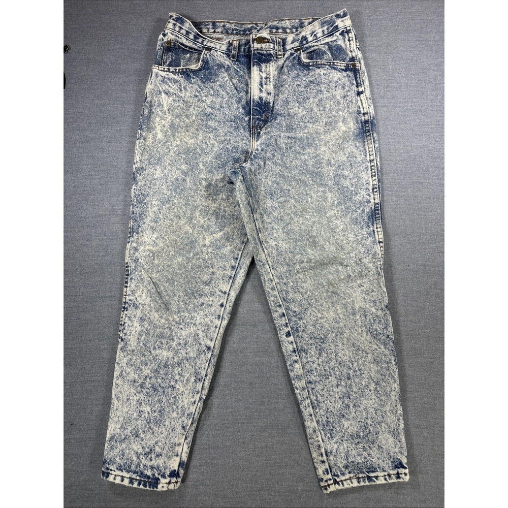Vintage 80s Chic Jeans Women's 32x26 Acid Wash High Rise Mom Jeans Made In USA